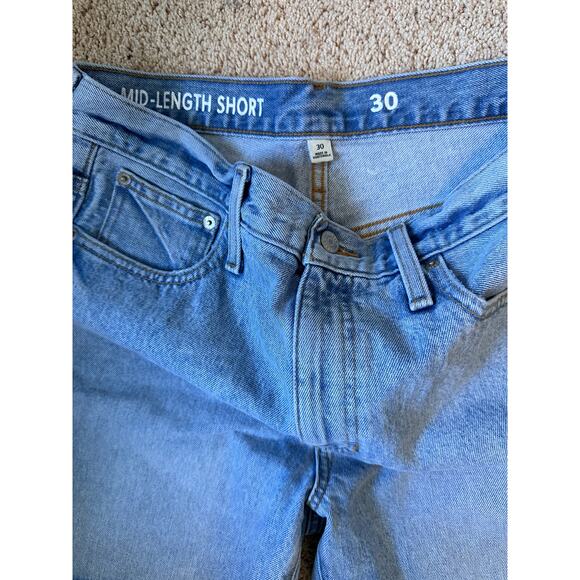 J.Crew Jean Mid-Length Short Light Blue Jean Shorts - Picture 3 of 4